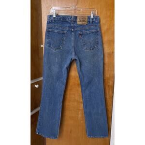 Vintage Levis 517 Jeans Blue Denim Orange Tab Bootcut Cowboy Western Sz 32 X 30